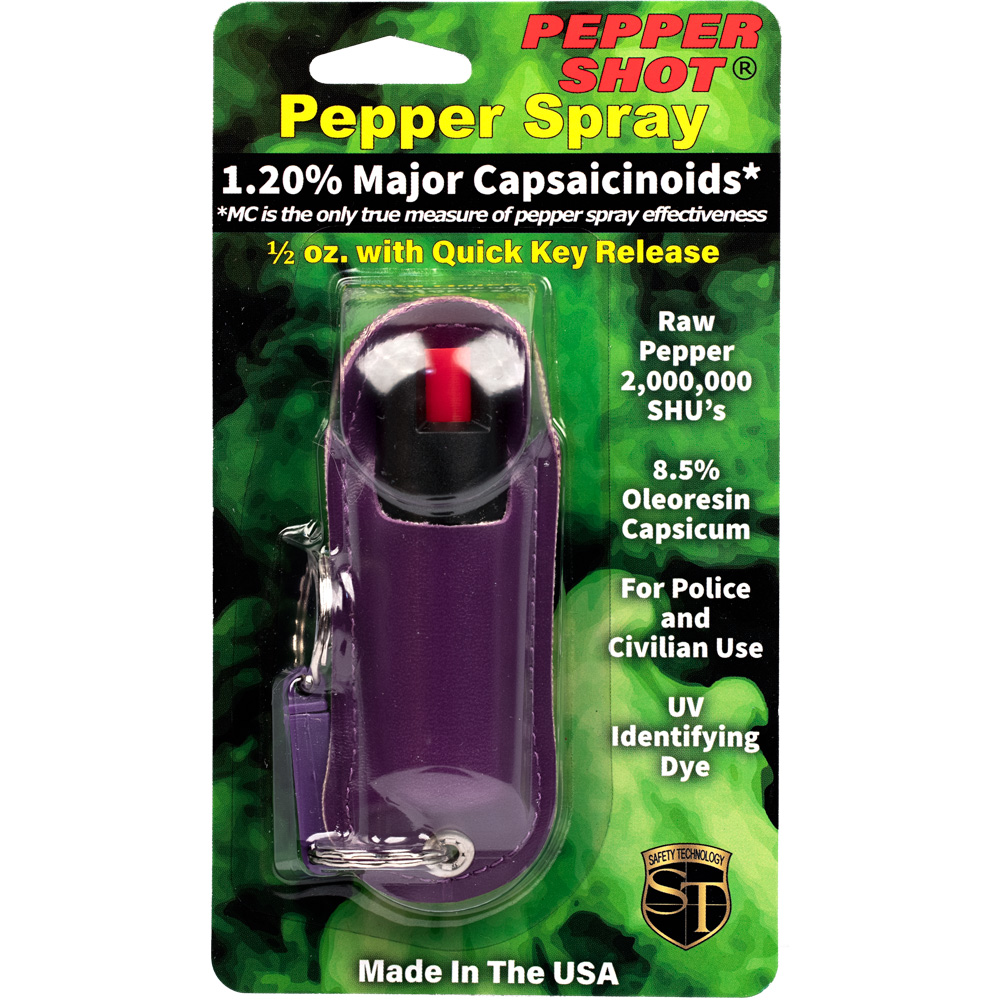 Pepper Shot 1.2% MC 1/2 oz Halo Holster Purple view 2